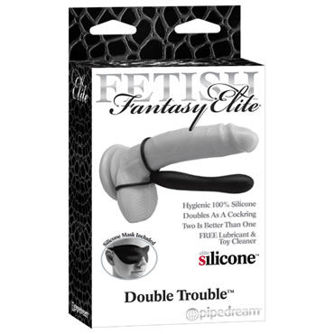 Pipedream Double Trouble, Безремневый страпон-насадка для двойного проникновения Pipedream Double Trouble, Безремневый страпон-насадка для двойного проникновения