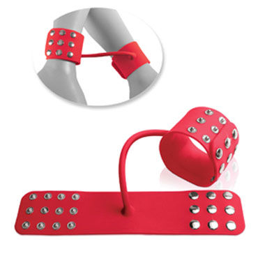 Pipedream Silicone Cuffs красный - Оковы для ног на ремешке - купить в секс шопе Pipedream Silicone Cuffs красный - Оковы для ног на ремешке - купить в секс шопе