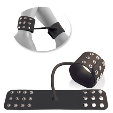 Pipedream Silicone Cuffs черный - Оковы для ног на ремешке - купить в секс шопе Pipedream Silicone Cuffs черный - Оковы для ног на ремешке - купить в секс шопе