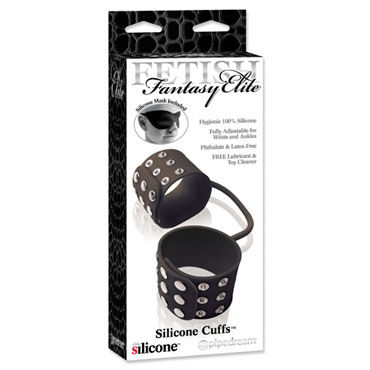 Pipedream Silicone Cuffs черный, Оковы для ног на ремешке Pipedream Silicone Cuffs черный, Оковы для ног на ремешке