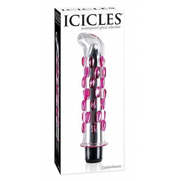 Pipedream Icicles № 19, Стеклянный вибратор ручной работы Pipedream Icicles № 19, Стеклянный вибратор ручной работы