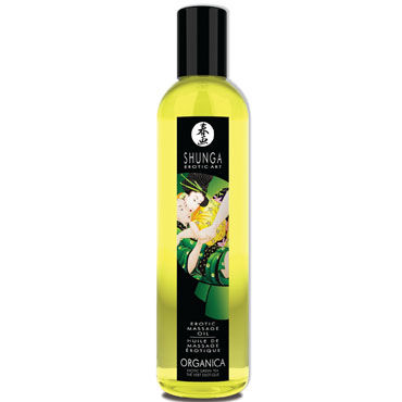 Shunga Organica, 250 мл, Массажное масло, зеленый чай Shunga Organica, 250 мл, Массажное масло, зеленый чай