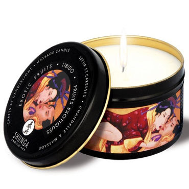 Shunga Massage, 200 мл, Ароматическая свеча, экзотические фрукты Shunga Massage, 200 мл, Ароматическая свеча, экзотические фрукты