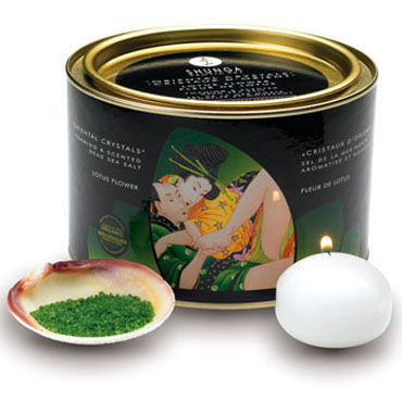 Shunga Oriental Crystals, 600 гр - Соль для ванны, цветок лотоса - купить в секс шопе Shunga Oriental Crystals, 600 гр - Соль для ванны, цветок лотоса - купить в секс шопе