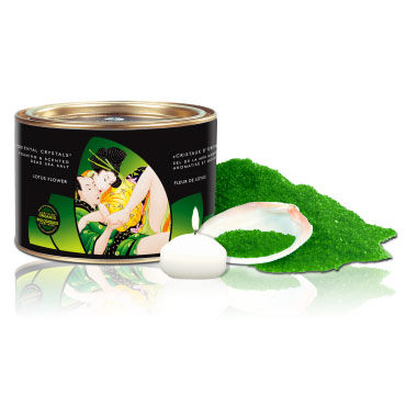 Shunga Oriental Crystals, 600 гр, Соль для ванны, цветок лотоса Shunga Oriental Crystals, 600 гр, Соль для ванны, цветок лотоса