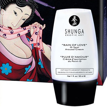 Shunga Rain of Love, 30 мл, Возбуждающий крем для точки G Shunga Rain of Love, 30 мл, Возбуждающий крем для точки G
