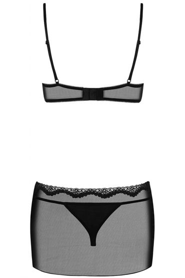 Obsessive Picantina, черный, Сорочка с открытой спинкой и трусики и другие товары Obsessive с фото Obsessive Picantina, черный, Сорочка с открытой спинкой и трусики и другие товары Obsessive с фото