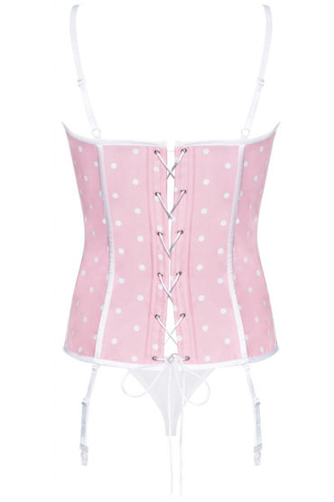 Obsessive Dottie, розовый, Корсет на шнуровке и трусики и другие товары Obsessive с фото Obsessive Dottie, розовый, Корсет на шнуровке и трусики и другие товары Obsessive с фото