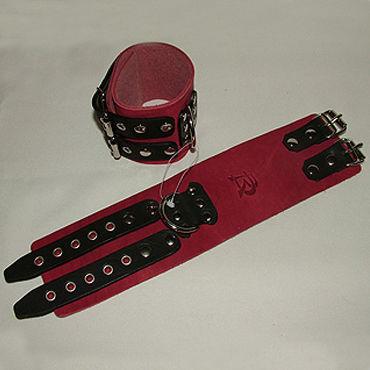Podium наручники, черно-красные С двумя пряжками