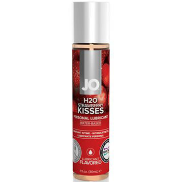 JO H2O Strawberry Kisses, 30 мл Лубрикант на водной основе с ароматом земляники