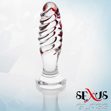 Sexus Glass анальная втулка С рельефной поверхностью
