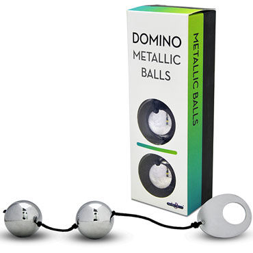 Gopaldas Domino Metallic Balls, серебристые Вагинальные шарики металлические