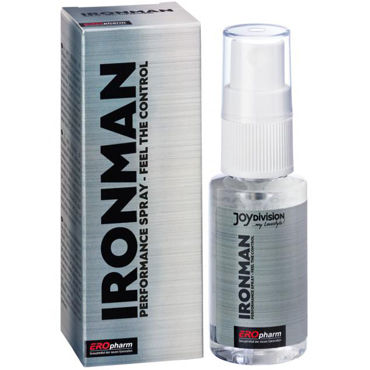JoyDivision IronMan Spray, 30мл Пролонгатор спрей для мужчин system jo prolonger spray 60 мл спрей пролонгатор для мужчин