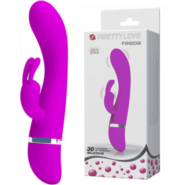 Baile Pretty Love Freda, розовый Вибратор со стимулятором клитора baile pretty love gene розовый вибратор со стимулятором клитора