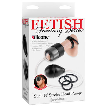 Pipedream Fetish Fantasy Series Suck N’ Stroke Head Pump, черная Компактная помпа-насос для головки Pipedream Fetish Fantasy Series Suck N’ Stroke Head Pump, черная Компактная помпа-насос для головки