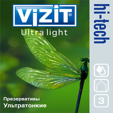 Vizit Hi-Tech Ultra Light Презервативы ультратонкие