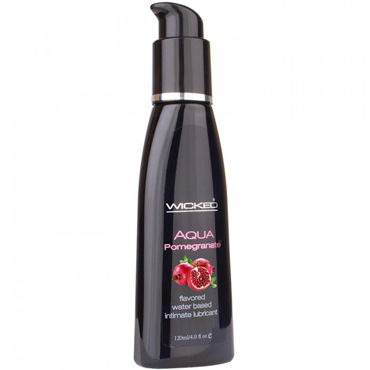 Wicked Aqua Pomegranate, 120мл Съедобный лубрикант со вкусом сладкого граната Wicked Aqua Pomegranate, 120мл Съедобный лубрикант со вкусом сладкого граната