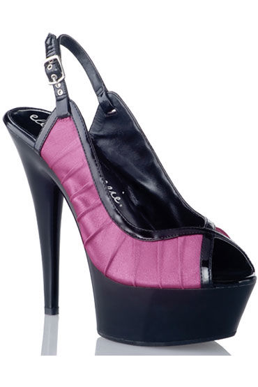 Electric Lingerie Magnolia Черно-розовые туфли с нежными складками