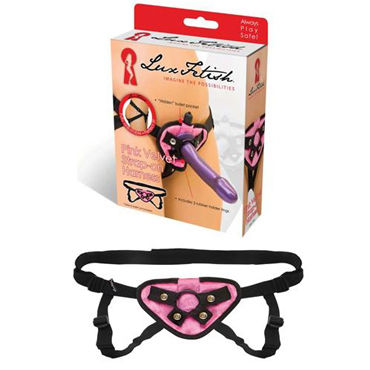 Lux Fetish трусики для страпона, розовый Для фаллоимитаторов разного диаметра