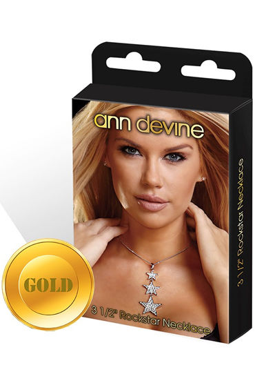 Ann Devine Rockstar Necklace, золотой Цепочка с кулоном