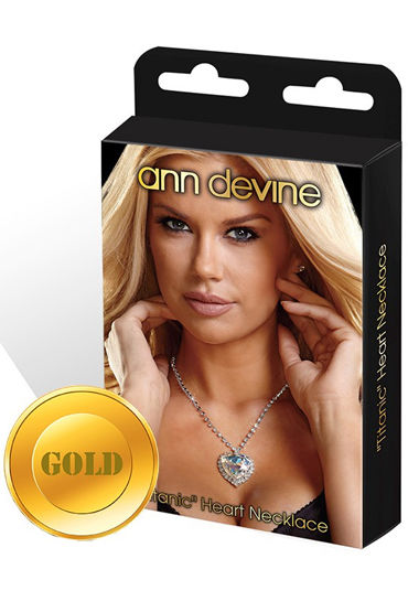 Ann Devine Titanic Heart Necklace, золотой Цепочка с большим сердцем