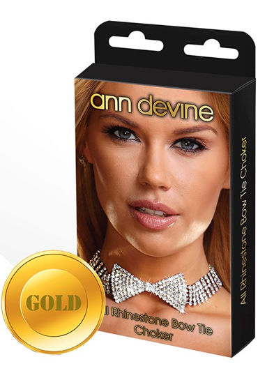 Ann Devine Bow Tie Choker, золотой Ожерелье в форме бабочки