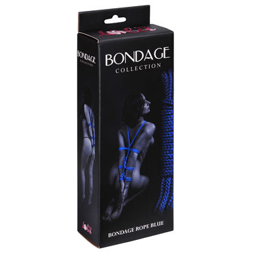 Lola Toys Bondage Collection, синяя Веревка для бондажа