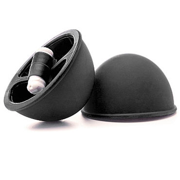 Shots Toys Vibrating Suction Cup, черные Вакуумные стимуляторы для груди