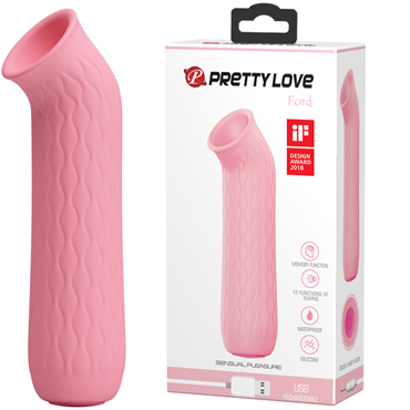 Baile Pretty Love Ford, светло-розовый Вакуумный стимулятор для сосков и клитора Baile Pretty Love Ford, светло-розовый Вакуумный стимулятор для сосков и клитора