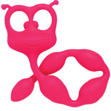 Fun Factory Flexi Felix, розовый Гибкая анальная цепочка с оригинальным дизайном