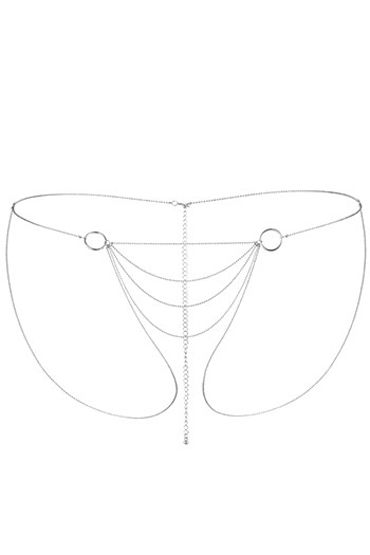 Bijoux Indiscrets Magnifique Bikini Chain, серебристые Трусики бикини из цепочки Bijoux Indiscrets Magnifique Bikini Chain, серебристые Трусики бикини из цепочки