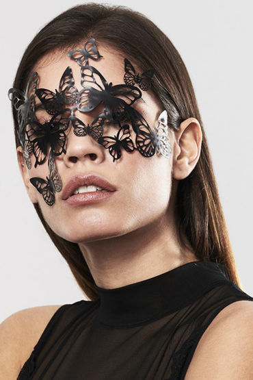 Bijoux Indiscrets Sybille Mask, черная Маска маскарадная