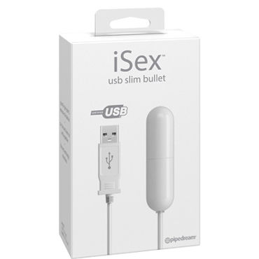 Pipedream iSex USB Slim Bullet Вибро-пуля