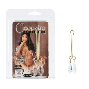 California Exotic Cleopatra Collection Crystals, прозрачный Зажимы для половых губ