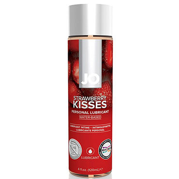System JO Strawberry Kiss, 120 мл Лубрикант на водной основе с ароматом земляники