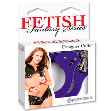 Pipedream Designer Cuffs фиолетовый Стильные металлические наручники